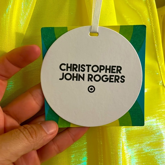 Christopher John Rogers Neon Yellow Dress Size Small - Picture 14 of 14